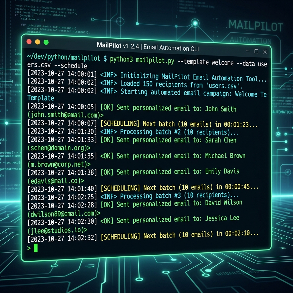 Automated Email Sender screenshot