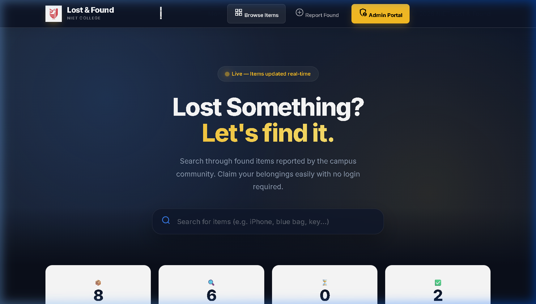 NIET Lost & Found screenshot